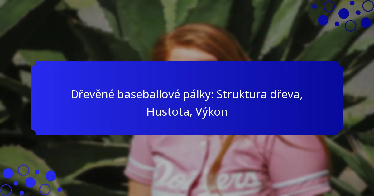 Dřevěné baseballové pálky: Struktura dřeva, Hustota, Výkon