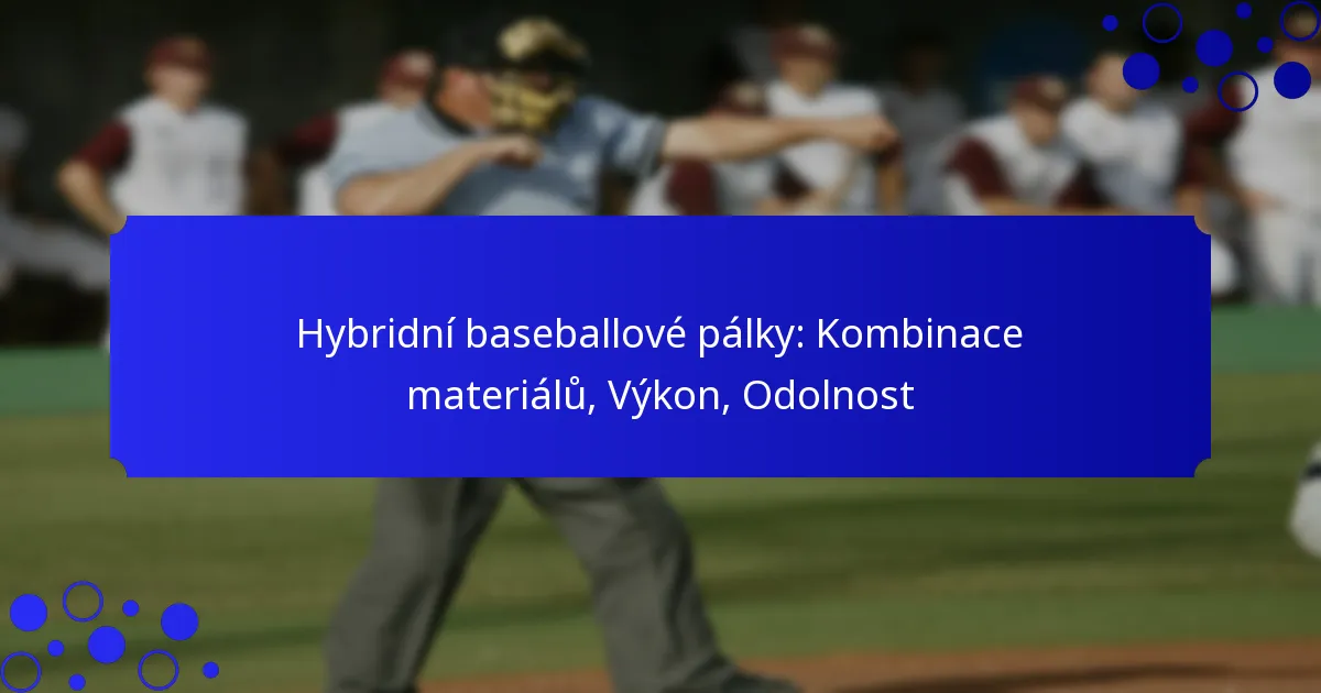 Hybridní baseballové pálky: Kombinace materiálů, Výkon, Odolnost